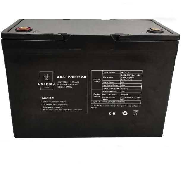 Аккумулятор литиевый LiFePO4 12.8В 100A, AX-LFP-100/12.8, AXIOMA energy 87,048 фото