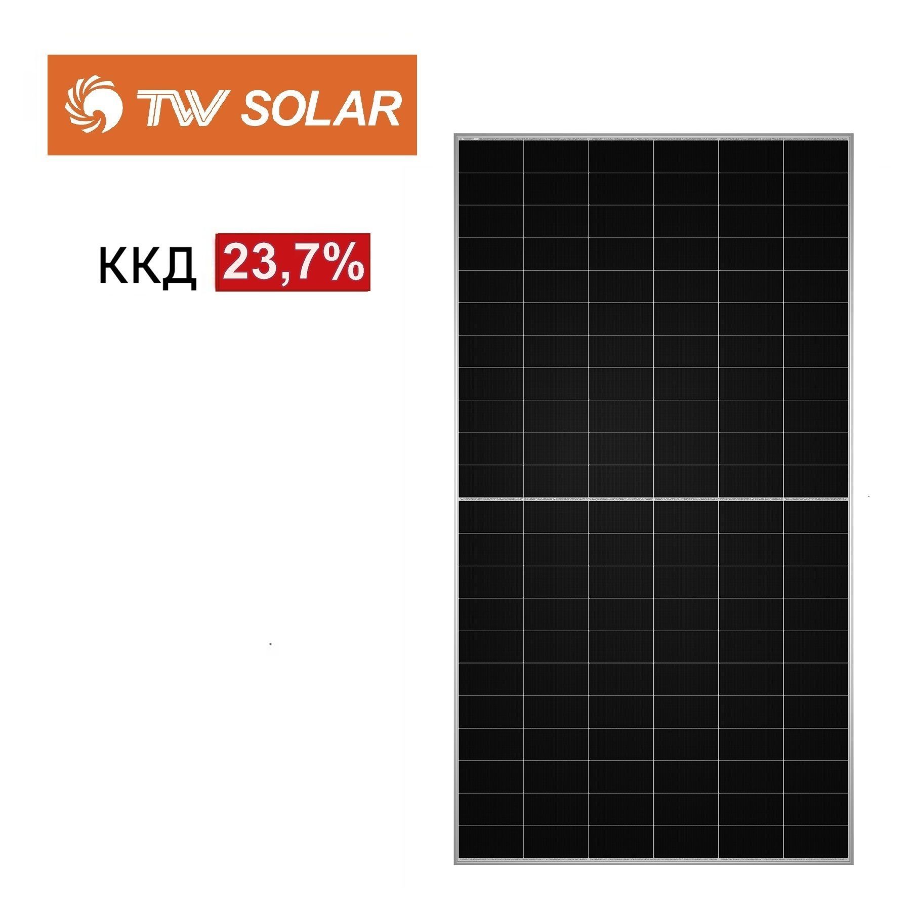 Сонячна батарея 640Вт N-type, Dual-glass Bifacial, TWMNH-66HD640