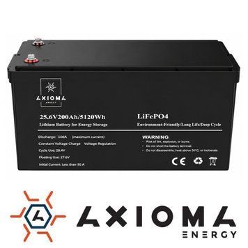 Акумулятор літієвий LiFePO4 25.6В 200A, AX-LFP-200/25.6, AXIOMA energy 87,0492 фото