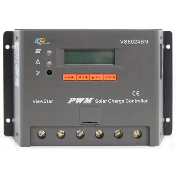 Контроллер, ШИМ 60А 12/24В с дисплеем, (VS6024BN) EPSolar