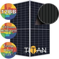 Солнечная батарея 540Вт моно RSM110-8-540BMDG Risen 12BB 210mm TITAN DOUBLE GLASS